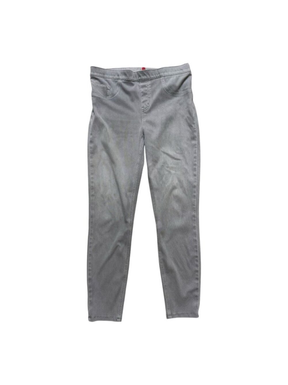 Spanx Jean-ish Leggings Gray Pull On Skinny Stretch Pants Women LG